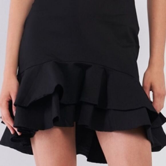 Sugarlips off shoulder bodycon dress w puff sleev sz s or m - Picture 4 of 7